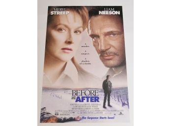 Original One-Sheet Movie/Video Poster - Before And After (1996) - Meryl Steep, Liam Neeson