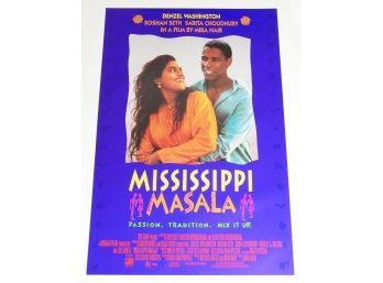 Original One-Sheet Movie/Video Poster - Mississippi Masala (1991) - Denzel Washington