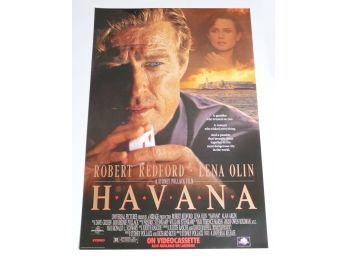 Original One-Sheet Movie/Video Poster - Havana (1990) - Robert Redford, Alan Arkin