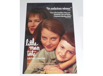 Original One-Sheet Movie/Video Poster - Little Man Tate (1992) - Jodie Foster