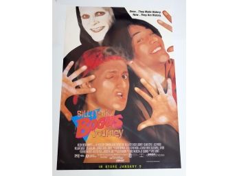 Original One-Sheet Movie/Video Poster - Bill & Ted's Bogus Journey (1991) - Keanu Reeves