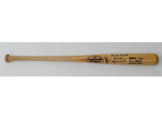 B. J. Surhoff MLB Signed Baseball Bat