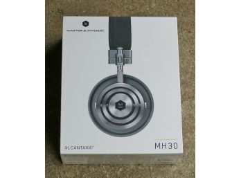 Master & Dynamic MH30 Alacantara On-Ear Headphones - NEW - Factory Shrinkwrapped