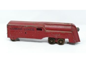 Vintage Marx Stamped Steel Locomotive - Lumar Lines