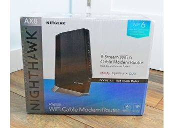 Netgear AX6000 Nighthawk WiFi Cable Modem & Wireless Router For Multi Gig Internet - NEW IN BOX