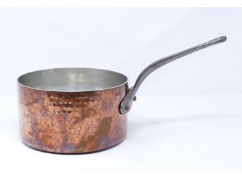 Mauviel (France) 8' Hammered Copper Tin Lined Saucepan - Professional Quality