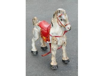 Vintage Mobo Pressed Steel Toy Riding Horse