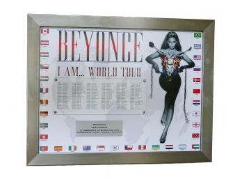 Beyonce 'I AM.. World Tour' Framed Commemorative Display