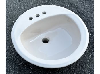 American Standard Rondalyn Ceramic Circular Drop-In Bathroom Sink - 19 1/8' (Beige)
