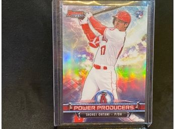 2018 BOWMAN'S BEST POWER PRODUCERS SHOHEI OHTANI RC REFRACTOR