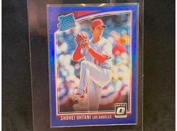 2018 OPTIC RATED ROOKIE SHOHEI OHTANI BLUE PRIZM ONLY 149 MADE!!