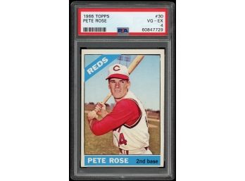 1966 TOPPS PETE ROSE PSA 4!!!                  SPORTS CARDS