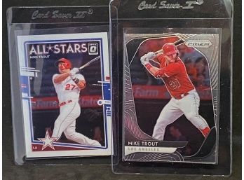 2020 OPTIC ALL-sTARS AND 2020 PRIZM MIKE TROUT TWO-CARD LOT