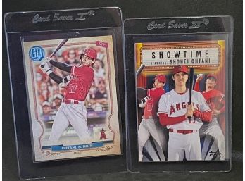 2019 AND 2020 SHOHEI OHTANI TWO-CARD INSERT LOT