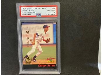 1994 SIGNATURE ROOKIES DEREK JETER (MAIL IN PROMO) PSA 8 ONLY 5000 MADE