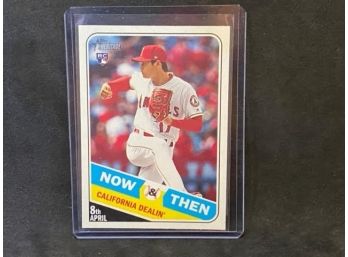 2018 TOPPS HERITAGE NOW AND THEN SHOHEI OHTANI ROOKIE