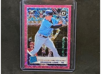 2019  OPTIC RATED ROOKIE BRANDOW LOWE LASER PINK PRIZM  ONLY 199 MADE