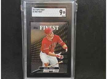 2013 TOPPS FINEST MIKE TROUT #1 MINT