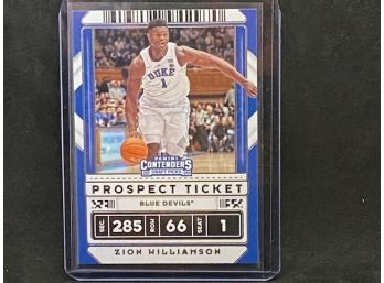 2019-20 CONTENDERS DRAFT PICKS ZION WILLIAMSON RED PARALLEL ROOKIE