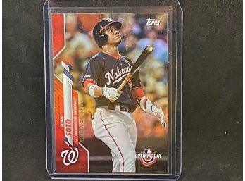 2020 TOPPS OPENING DAY JUAN SOTO RED FOIL