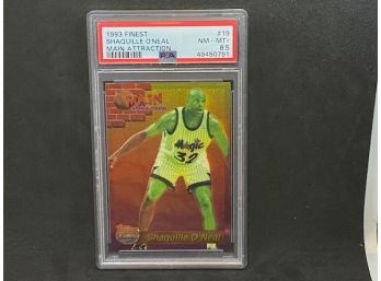 1993 FINEST SHAQUILLE O'NEAL MAIN ATTRACTION PSA 8.5 !!!