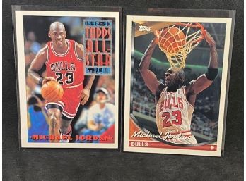 1992 AND 1993 TOPPS MICHAEL JORDAN TWO-CARD LOT