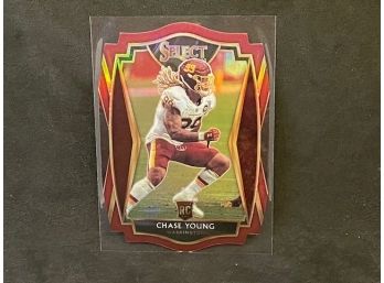 2020 SELECT RED PRIZM DIE CUT CHASE YOUNG ROOKIE