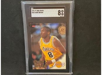 1996-97 NBA HOOPS KOBE BRYANT ROOKIE SGC 8