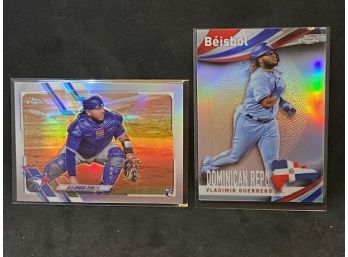 2021 TOPPS CHROME ALEXANDRO KIRK ROOKIE AND VLAD JR REFRACTOR