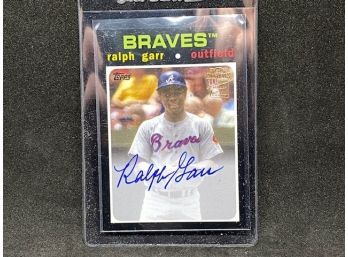 Topps Heritage Buyback Ralph Garr Autograph