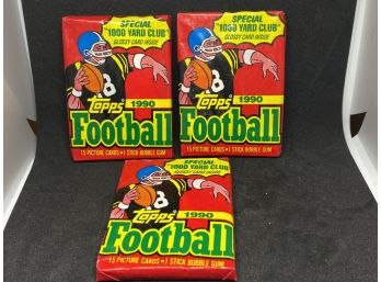 1990 Topps NFL Wax Packs (3)
