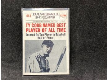1961 Baseball Scoops Ty Cobb HOFer