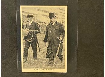 1937 WD & HO WILLS BRITISH SPORTING PERSONALITIES EARL OF DERBY