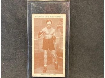 1938 W.A. & A.C. Churchman Boxing Personalities EDDIE PHILLIPS