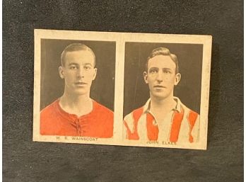 1922 The Boys' Friend Famous Footballers Pairs John Elkes W R Wainscoat