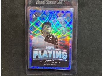 2020 DONRUSS NOW PLAYING ARISTIDES AQUINNO ROOKIE FOIL ONLY 249 MADE!