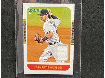 2021 DONRUSS DANSBY SWANSON PLAYER-WORN/USED RELIC