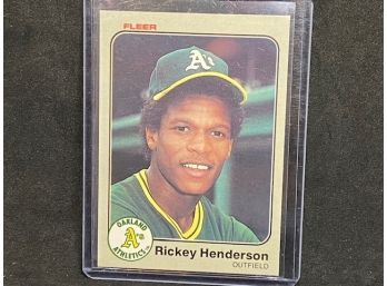 1983 FLEER RICKEY HENDERSON