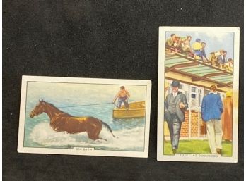 1938 GALLAHER TOBACCO RACING SCENES SEA BATH AND TOTE AT GOODWOOD