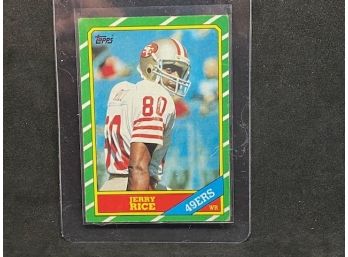 1986 TOPPS JERRY RICE ROOKIE CARD