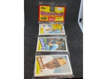 1985 TOPPS GROCERY RACK SEALED WITH TONY GWYNN ON TOP