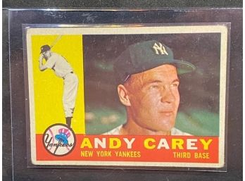 1960 TOPPS ANDY CAREY YANKEES