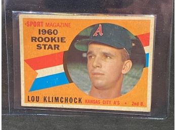 1960 TOPPS LOU KLIMCHOCK ROOKIE STAR