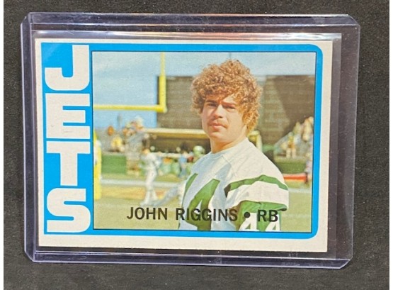 1972 TOPPS JOHN RIGGINS HALL OF FAMER RC