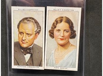 1934 W.D. & H.O. WILLS TOBACCO CO. RADIO CELEBRITIES 9 TOTAL CARD