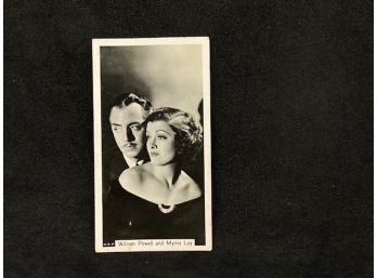 1937 John Sinclair CIAGRETTES Film Stars WILLIAM POWELL AND MYRNA LOY