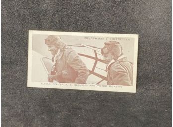 1939 CHURCHMAN KINGS OF SPEED FLYING OFFICERS A.E. CLOUSTON AND VICTOR RICKETTS