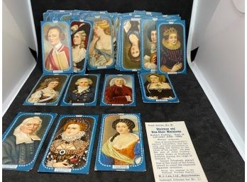 1912 R J Lea Ltd CHAIRMAN AND VICE-CHAIR MINIATURES POSSIBLY COMPLETE 50-CARD SET (READ)