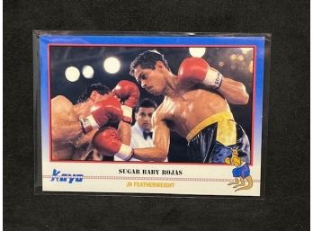 (5) 1991 KAYA CARDS BOXING CARDS: SUGAR BABY ROJAS, JOEY GAMACHE, OLIVER MCCALL, SONNY LISTON, DONOVAN RUDDOCK
