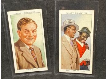 1934 WILLS'S CIGARETTES RADIO CELEBRITIES JOHN TILLEY AND SCOTT AND WHALEY!!